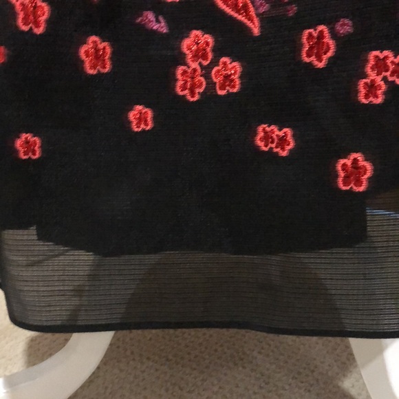 Carlisle midi piece of art black and red dress! Stunning for holidays! NWOT. - Picture 7 of 9